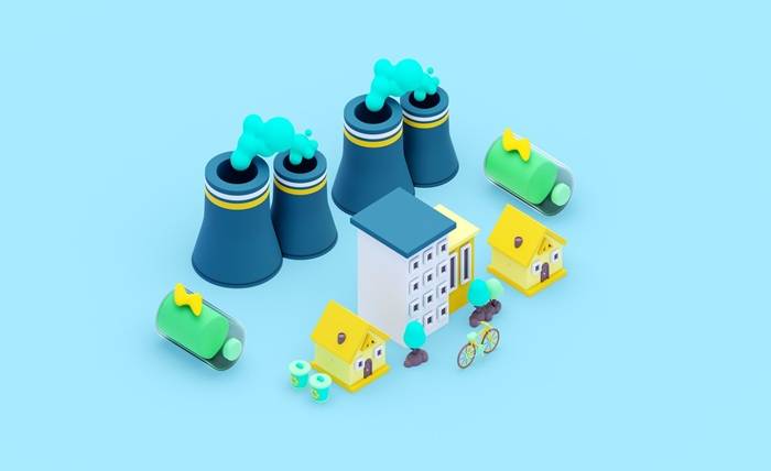 Battery Recycling & Solutions: Simplifying Commercial Battery Disposal 3d rendering isometric ecologic concept 23 2149859686